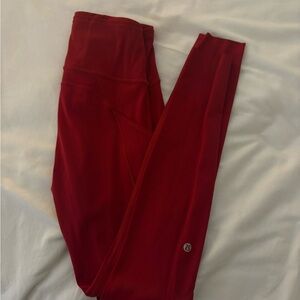 Lululemon Athletica RED LEGGINGS